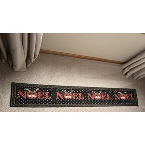 Rudolph Red Nose Reindeer “NOEL” Tapestry Table Runner Christmas Holiday XL 72”